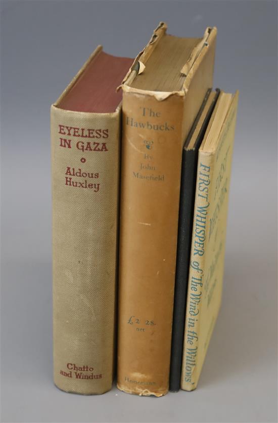 Huxley, Aldous - Eyeless in Gaza, 1st edition, 8vo, cloth, Chatto and Windus, London 1936; Whistler, Laurence - Who Live in Unity, Lond